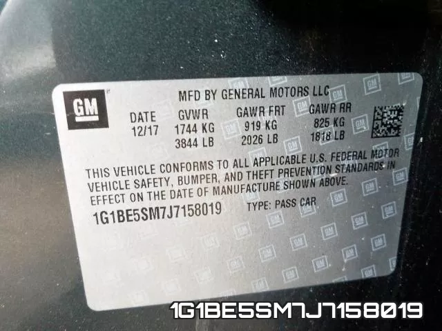 1G1BE5SM7J7158019 фото 2