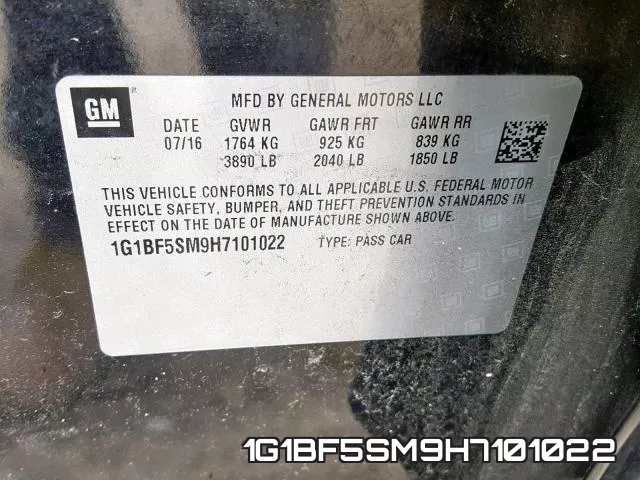 1G1BF5SM9H7101022 фото 2