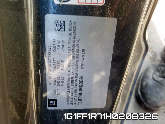 1G1FF1R71H0208326 фото 2