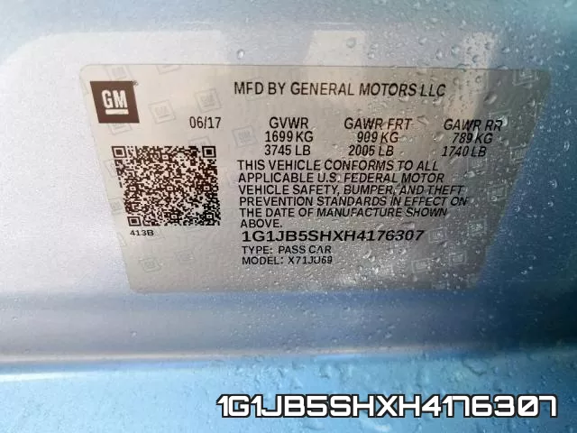 1G1JB5SHXH4176307 фото 2