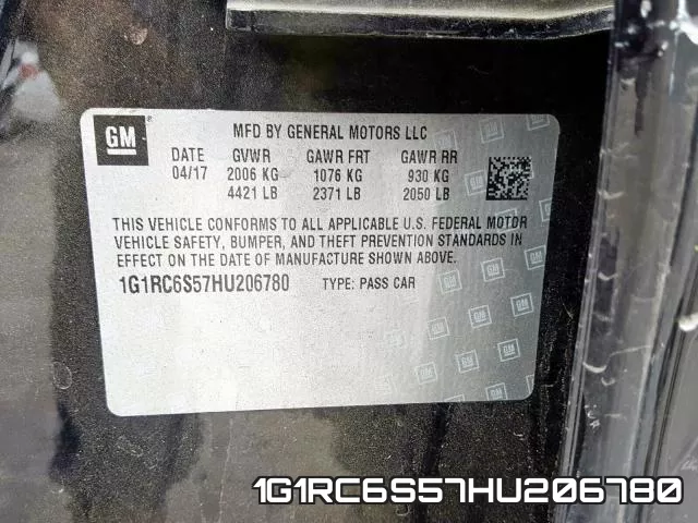 1G1RC6S57HU206780 фото 2