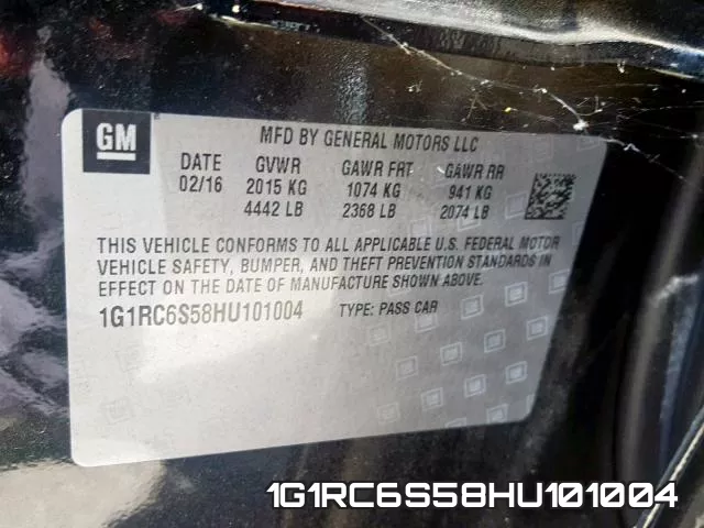 1G1RC6S58HU101004 фото 2