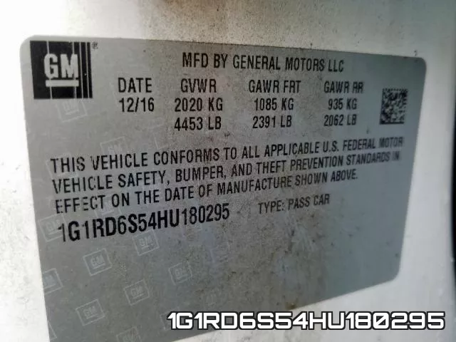 1G1RD6S54HU180295 фото 2