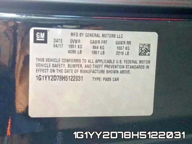 1G1YY2D78H5122031 фото 2