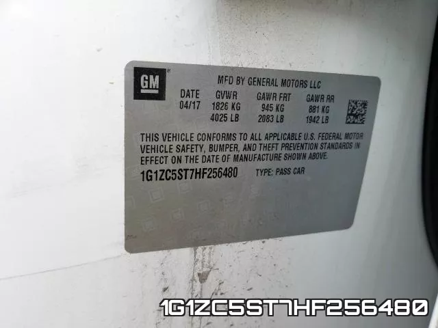 1G1ZC5ST7HF256480 фото 2