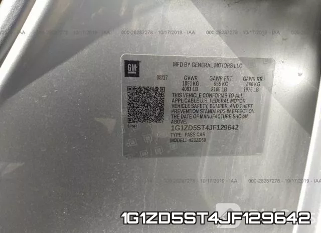 1G1ZD5ST4JF129642 фото 9