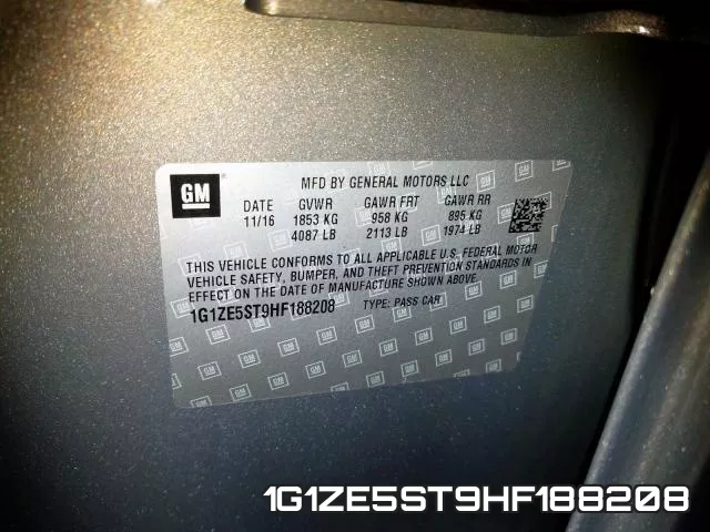 1G1ZE5ST9HF188208 фото 2