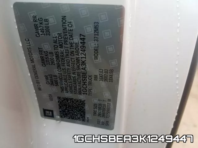 1GCHSBEA3K1249447 фото 2