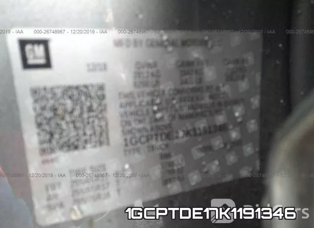 1GCPTDE17K1191346 фото 10