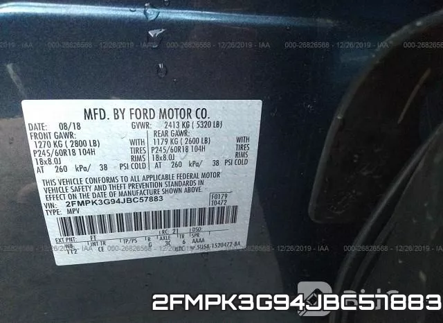 2FMPK3G94JBC57883 фото 10