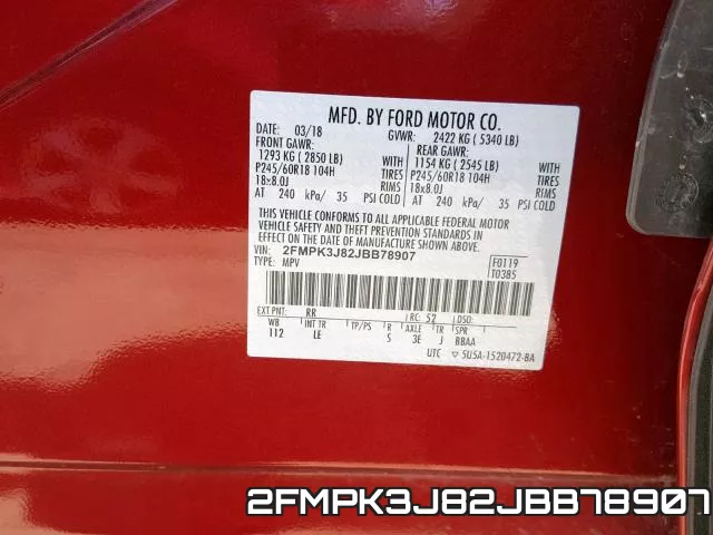 2FMPK3J82JBB78907 фото 2