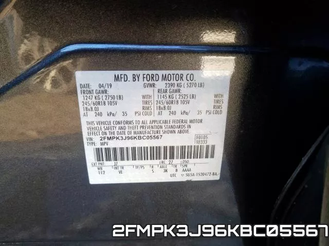 2FMPK3J96KBC05567 фото 2