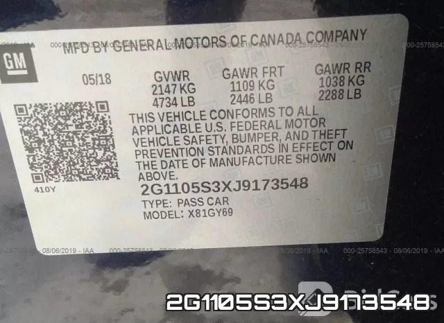 2G1105S3XJ9173548 фото 7
