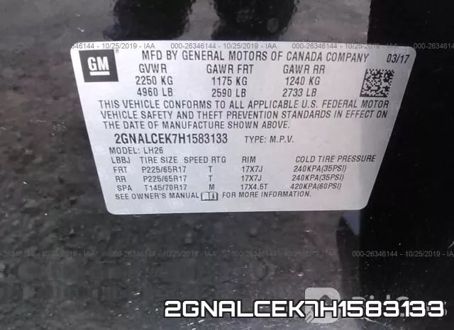 2GNALCEK7H1583133 фото 10