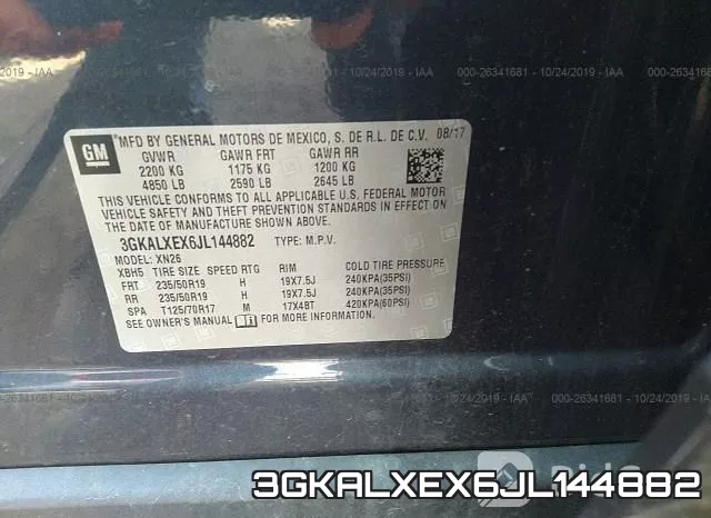 3GKALXEX6JL144882 фото 7