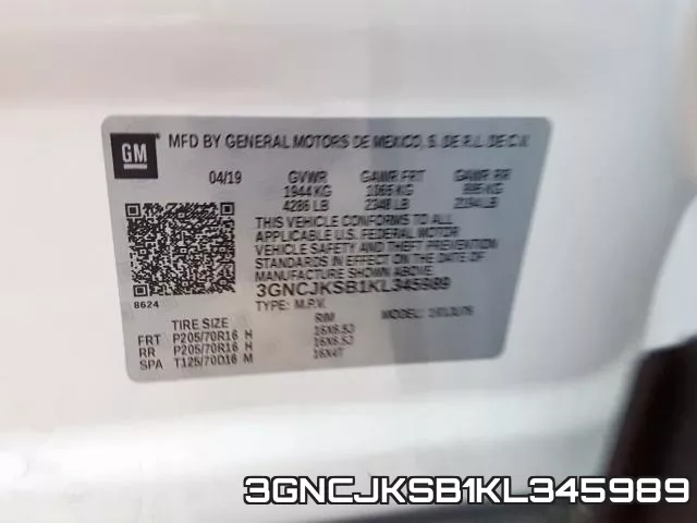3GNCJKSB1KL345989 фото 2