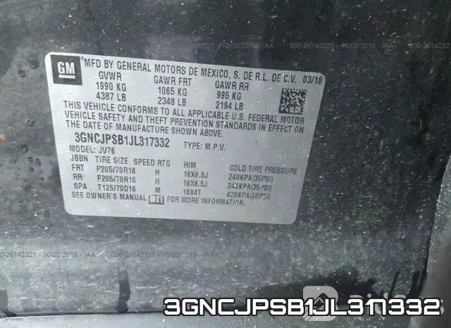 3GNCJPSB1JL317332 фото 8