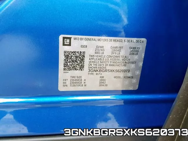 3GNKBGRSXKS620373 фото 2