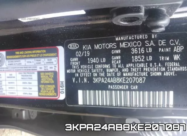 3KPA24AB8KE207087 фото 10