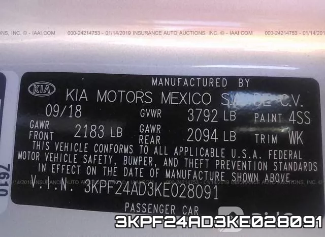 3KPF24AD3KE028091 фото 9
