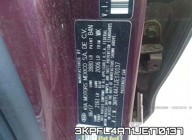 3KPFL4A71JE170137 фото 8