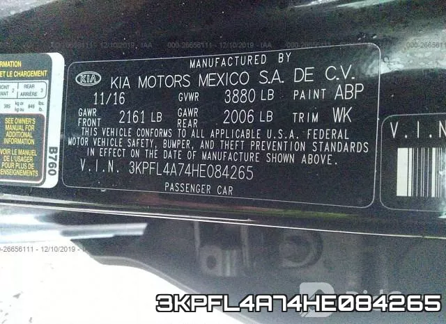 3KPFL4A74HE084265 фото 10
