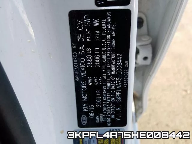 3KPFL4A75HE008442 фото 2