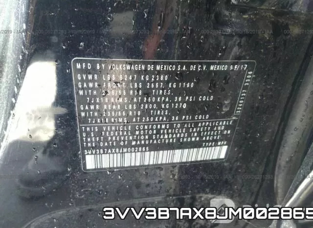 3VV3B7AX8JM002865 фото 9
