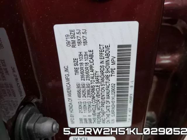 5J6RW2H51KL029052 фото 2