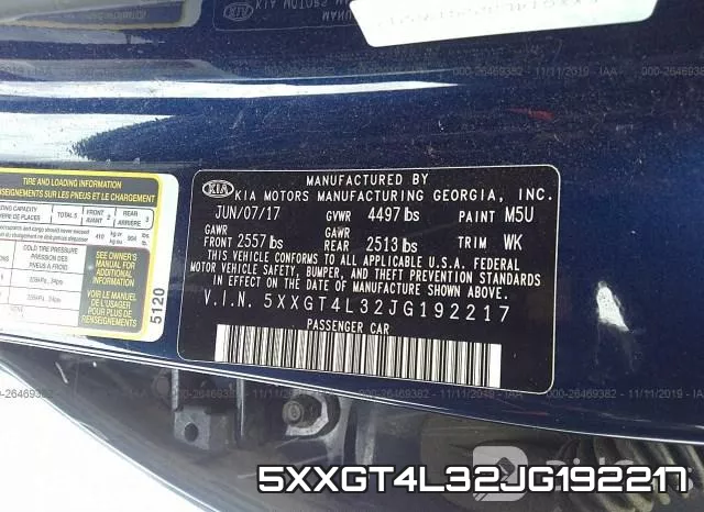5XXGT4L32JG192217 фото 8
