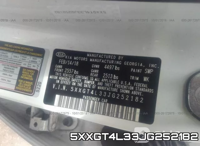 5XXGT4L33JG252182 фото 10