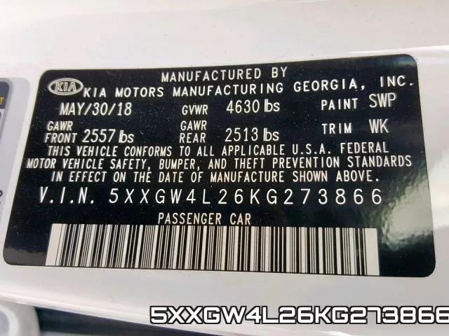 5XXGW4L26KG273866 фото 2