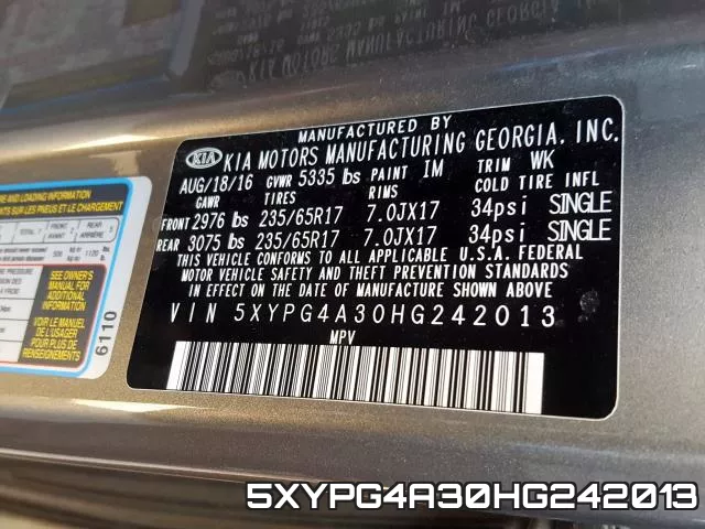 5XYPG4A30HG242013 фото 2