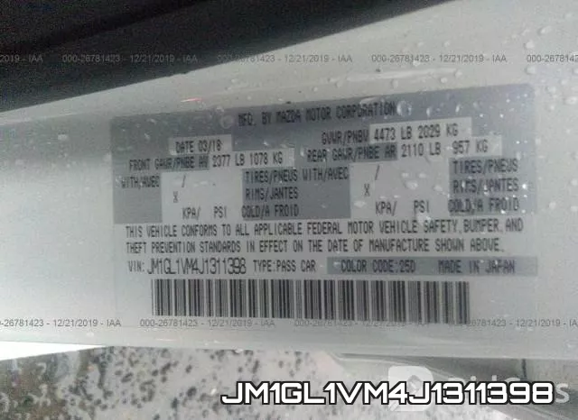 JM1GL1VM4J1311398 фото 9