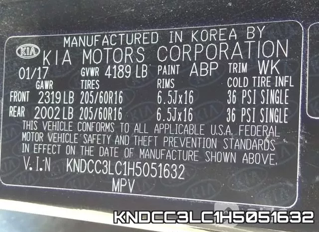 KNDCC3LC1H5051632 фото 6