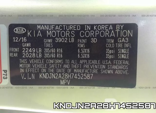 KNDJN2A28H7452587 фото 8