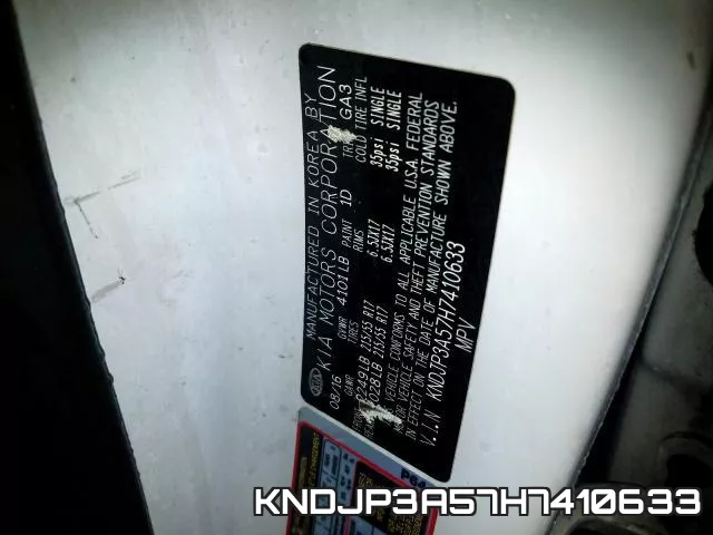 KNDJP3A57H7410633 фото 2