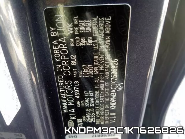KNDPM3AC1K7626826 фото 2