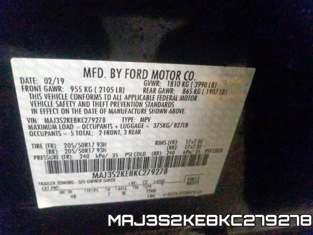 MAJ3S2KE8KC279278 фото 2