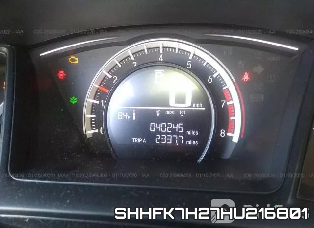 SHHFK7H27HU216801 фото 8