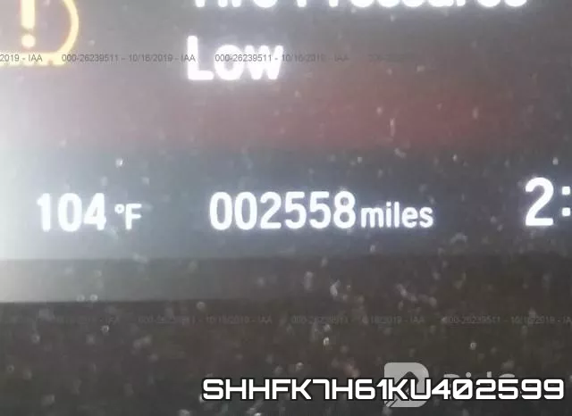 SHHFK7H61KU402599 фото 7