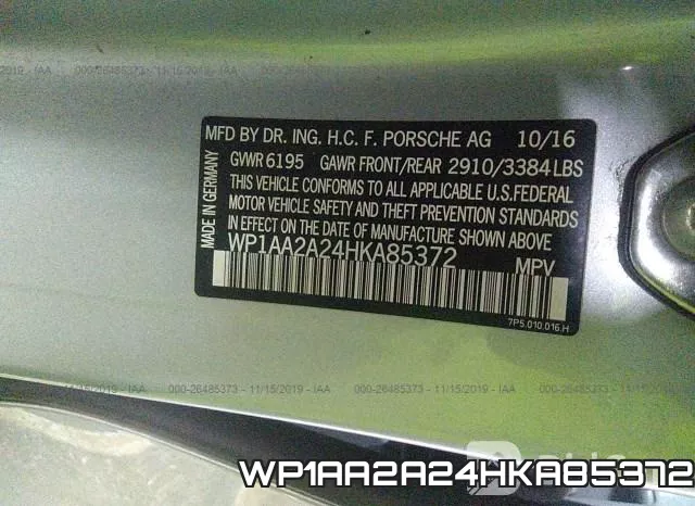 WP1AA2A24HKA85372 фото 8