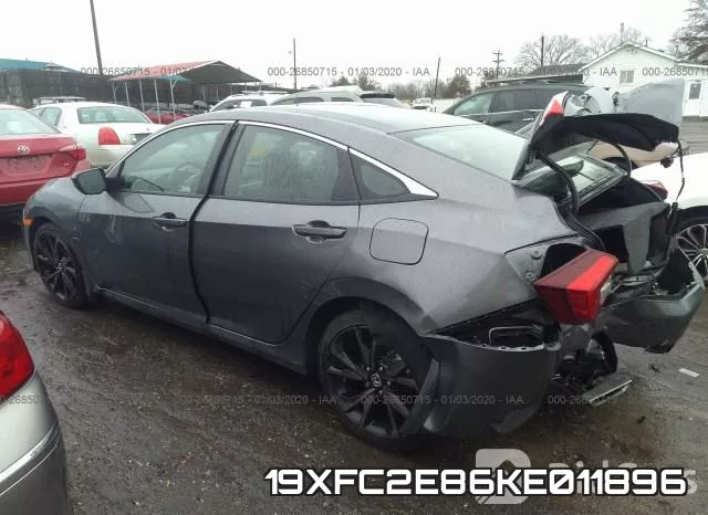 19XFC2E86KE011896 фото 4