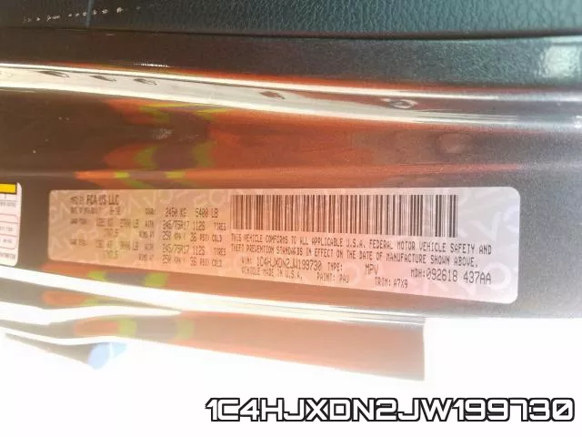 1C4HJXDN2JW199730 фото 2