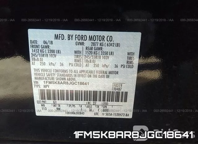 1FM5K8AR8JGC18641 фото 9