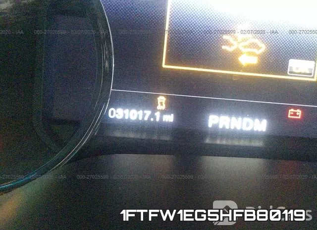 1FTFW1EG5HFB80119 фото 8