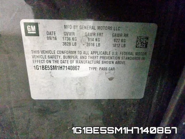 1G1BE5SM1H7140867 фото 2