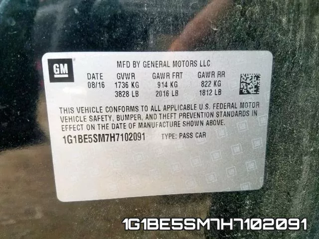 1G1BE5SM7H7102091 фото 2