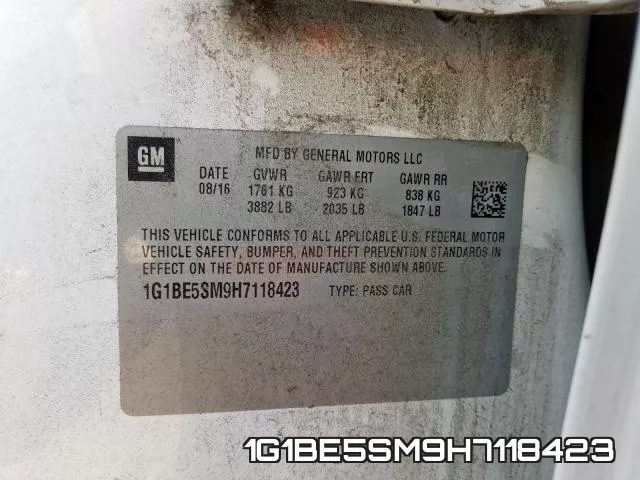 1G1BE5SM9H7118423 фото 2