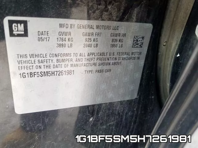1G1BF5SM5H7261981 фото 2